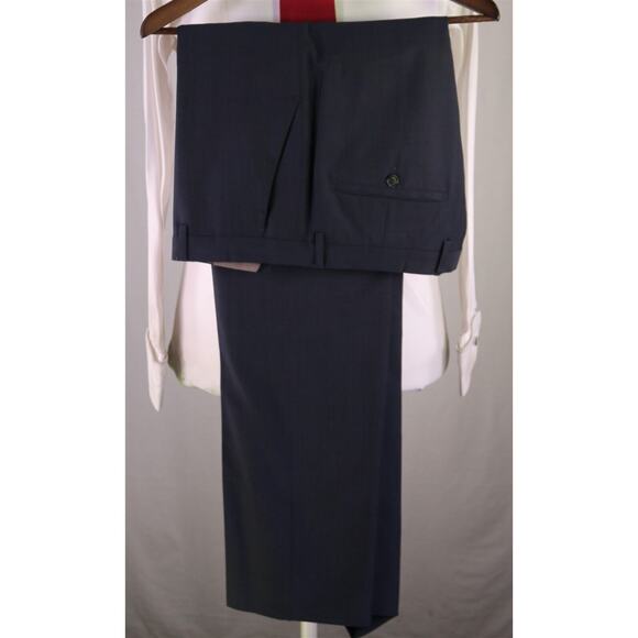 Hugo Boss The Jam/Sharp Solid Navy Blue Super 130's Wool 2-Btn Suit 40L - Picture 11 of 11